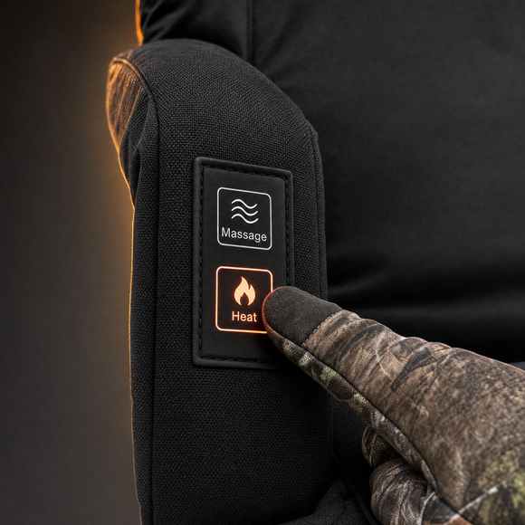 The Warm Seat heated folding chair