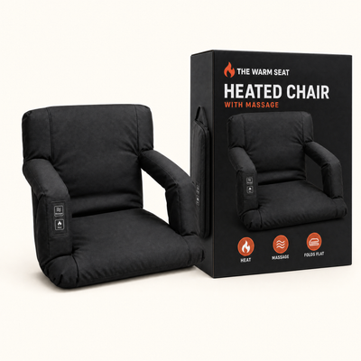 The Warm Seat heated chair with its box